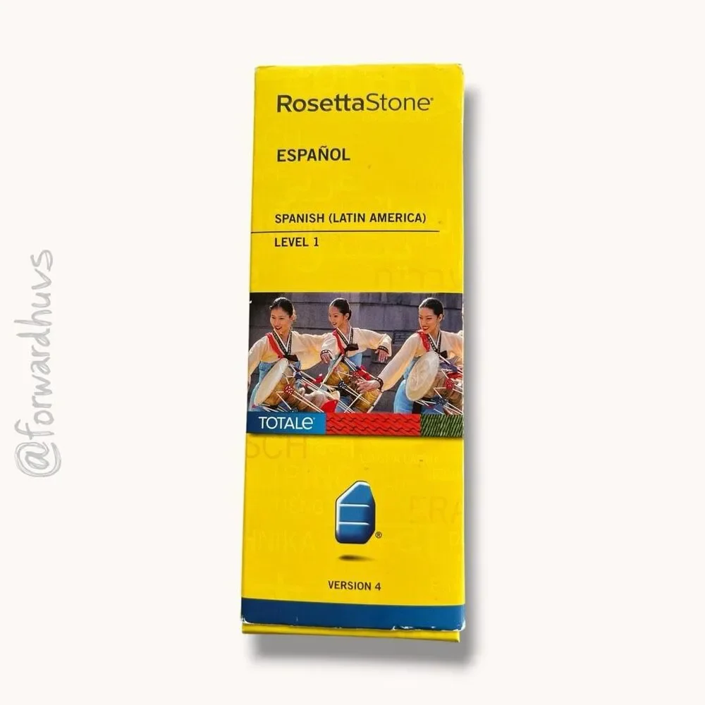 Rosetta Stone TOTALe Spanish Latin America Level 1 Version 4 Software